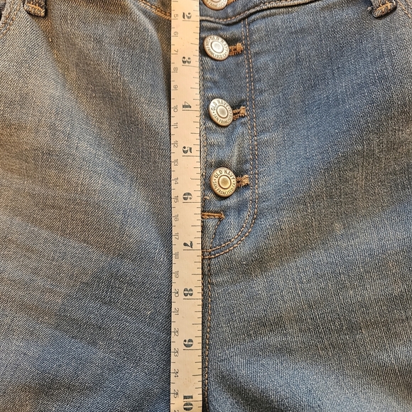 Old Navy Rockstar Super Skinny Mid Rise Women's Jeans - Blue Denim - Picture 9 of 11